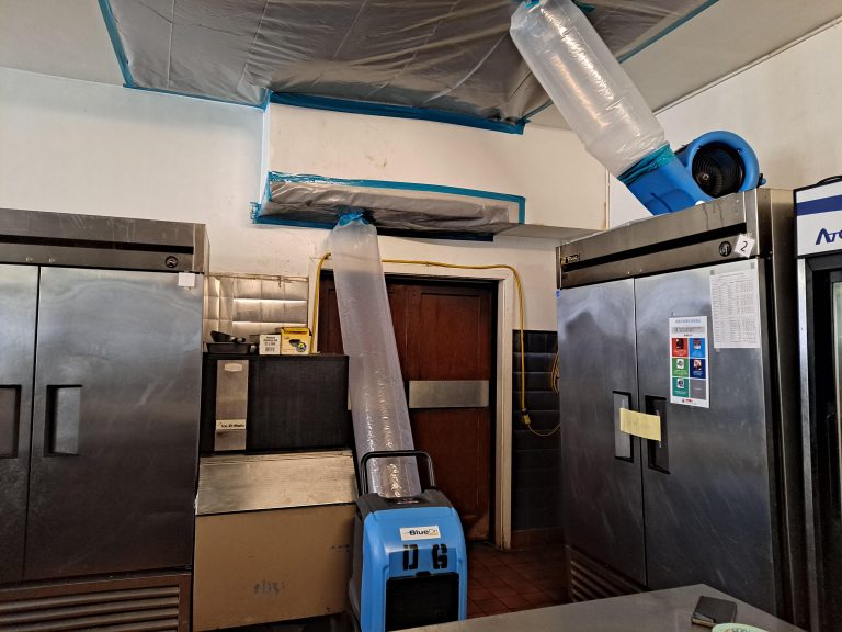 commercial kitchen water damage, water damage restoration