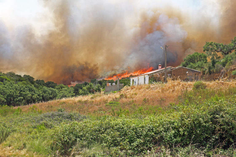 napa wildfire damage to house, fire damage restoration